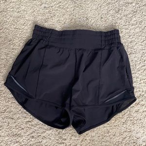 lululemon black short athletic shorts